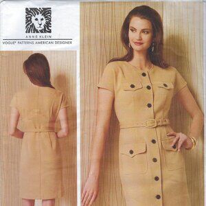 Vogue Anne Klein American Designer Pattern V1500 Sizes 14-22 UNCUT - Easy